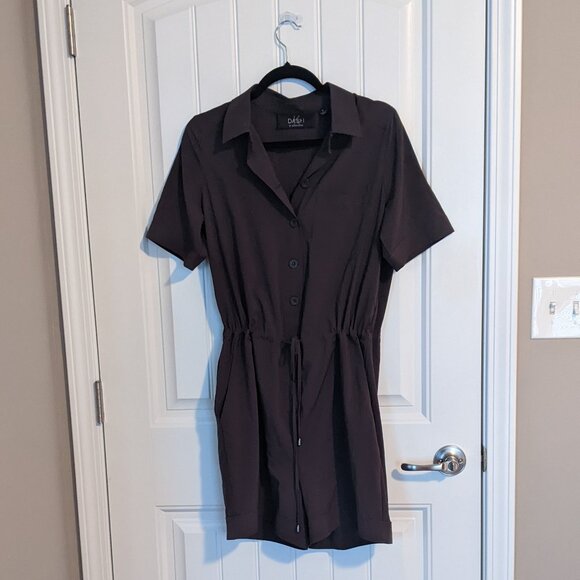DASH Dark Grey Romper - Picture 1 of 6